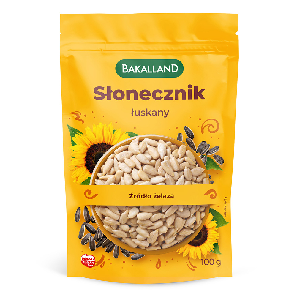 Przekąska Bakalland Słonecznik Łuskany 100 g