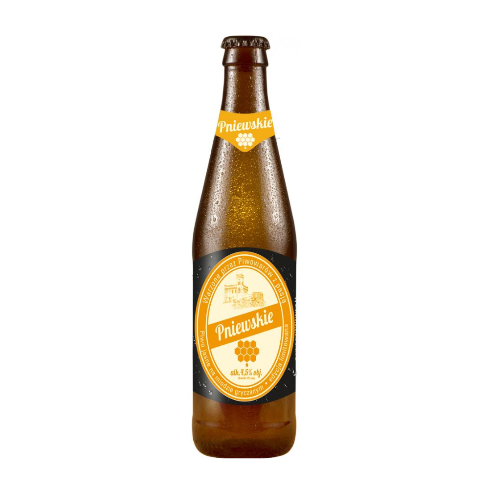 Piwo Pniewskie Na Miodzie Gryczanym 4,5% 500 ml