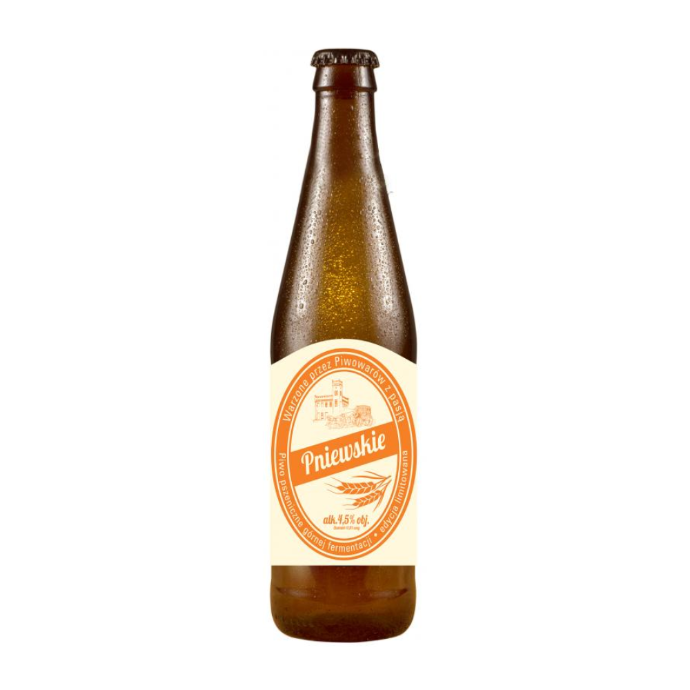 Piwo Pniewskie Pszeniczne 4,5% 500 ml