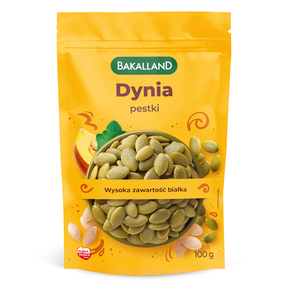 Przekąska Bakalland Pestki Dyni Łuskane 100 g