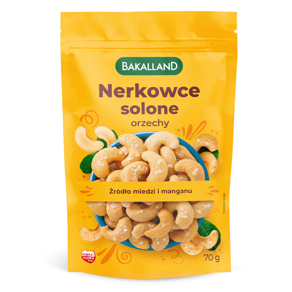 Przekąska Bakalland Nerkowiec Lekko Solony 70 g