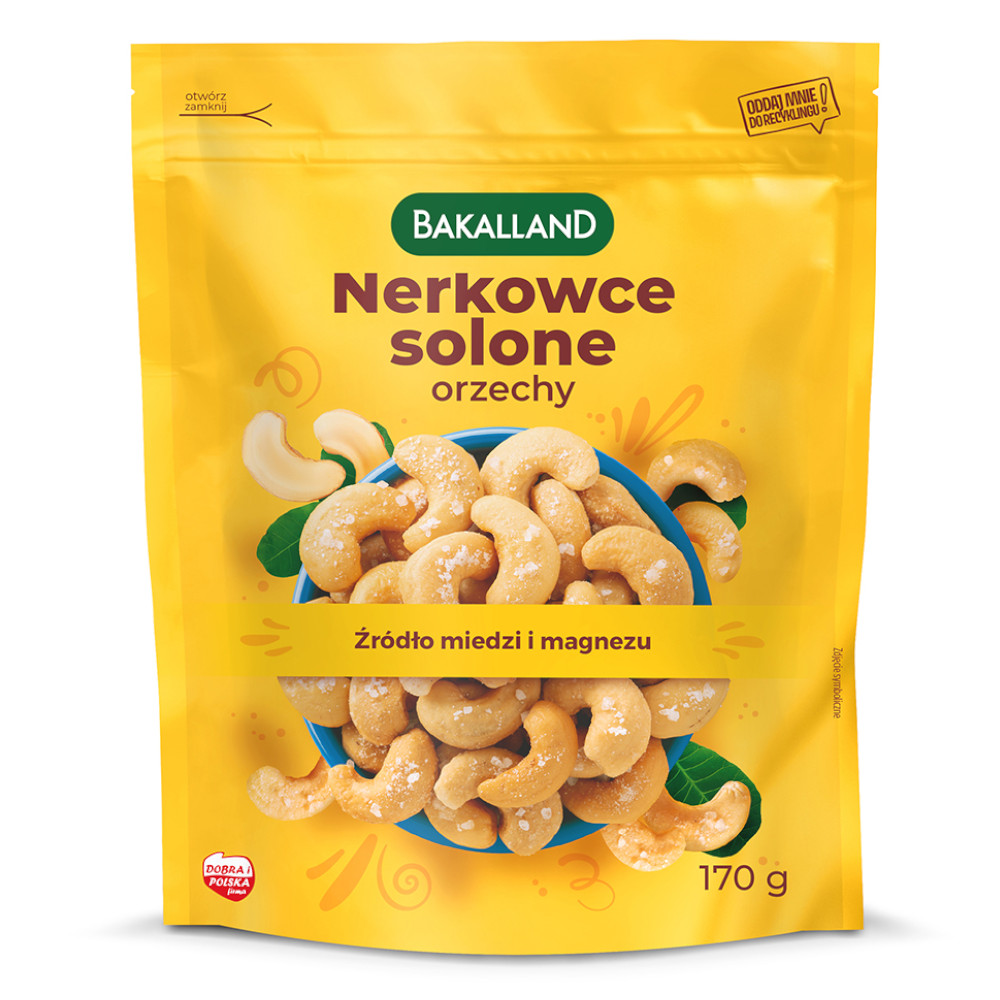 Przekąska Bakalland Nerkowiec Lekko Solony 170 g