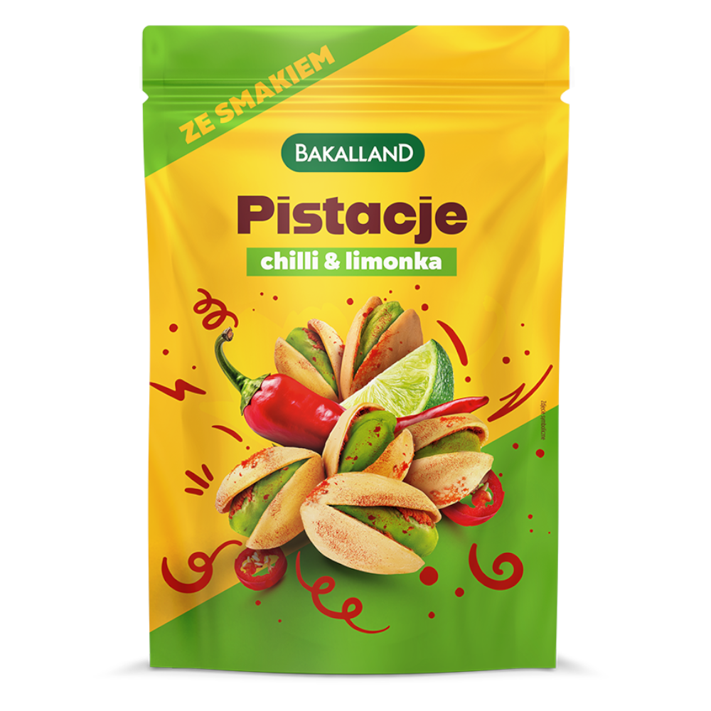 Przekąski Bakalland Pistacje Prażone Chilli & Lime 170 g