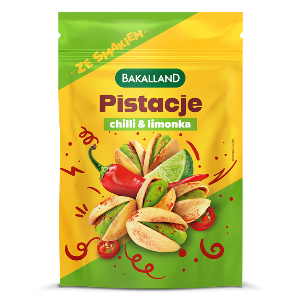 Przekąski Bakalland Pistacje Prażone Chilli & Lime 70 g