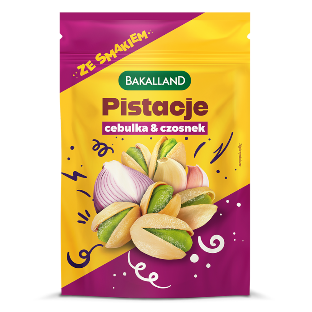 Przekąska Bakalland Pistacje prażone Onion & Garlic 70 g