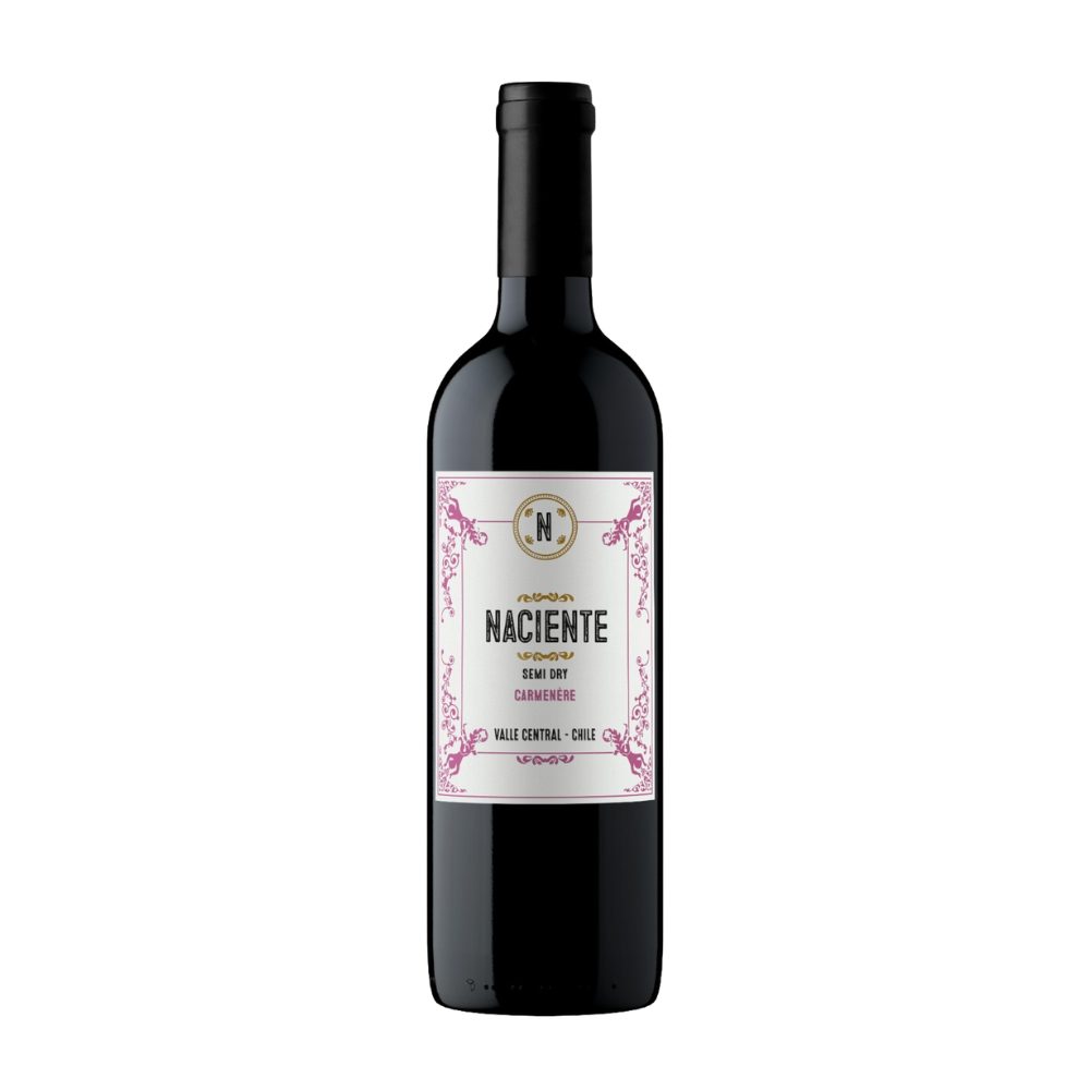 Wino Naciente Carmenere Semi Dry 13% czerwone półwytrawne 750 ml