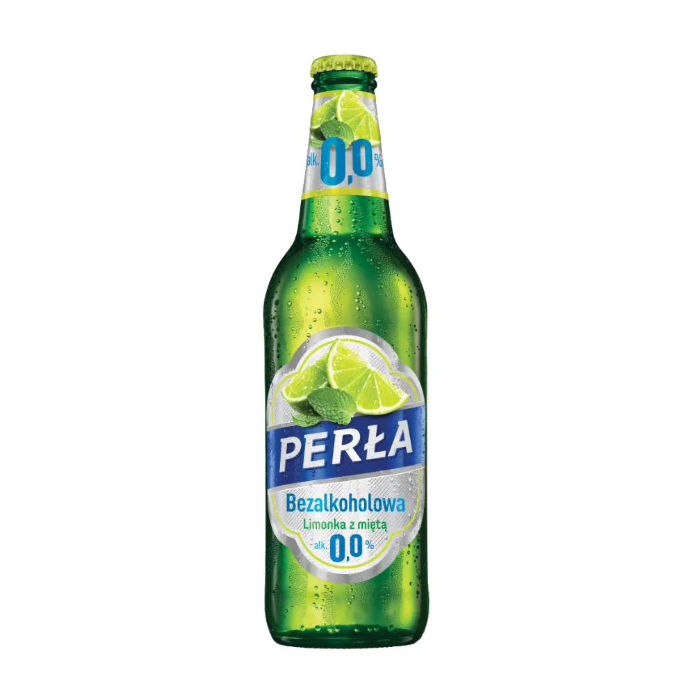 Piwo Perła Limonka z miętą 0% 500 ml
