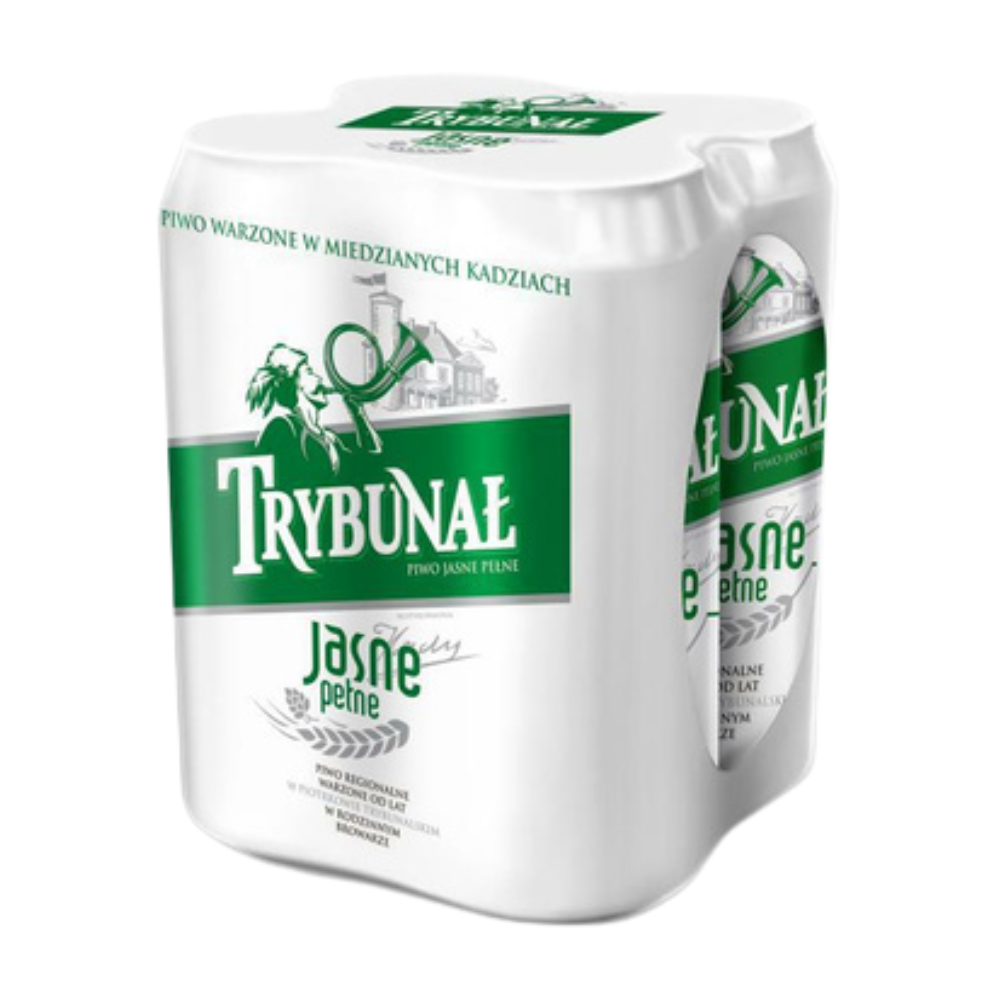 Piwo Trybunał Jasne Pełne Lux 4,4% 500 ml 4-pak puszka
