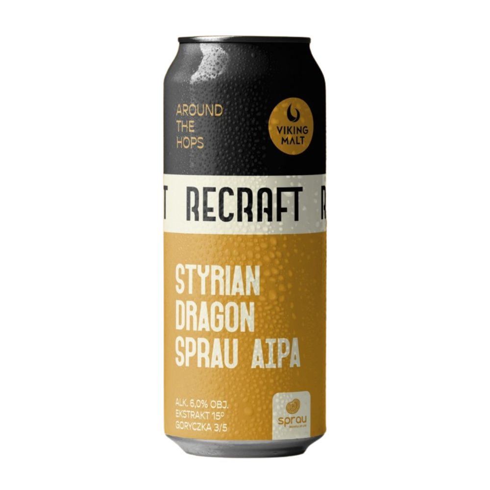 Piwo Recraft Styrian Dragon Sprau AIPA 6% 500 ml puszka