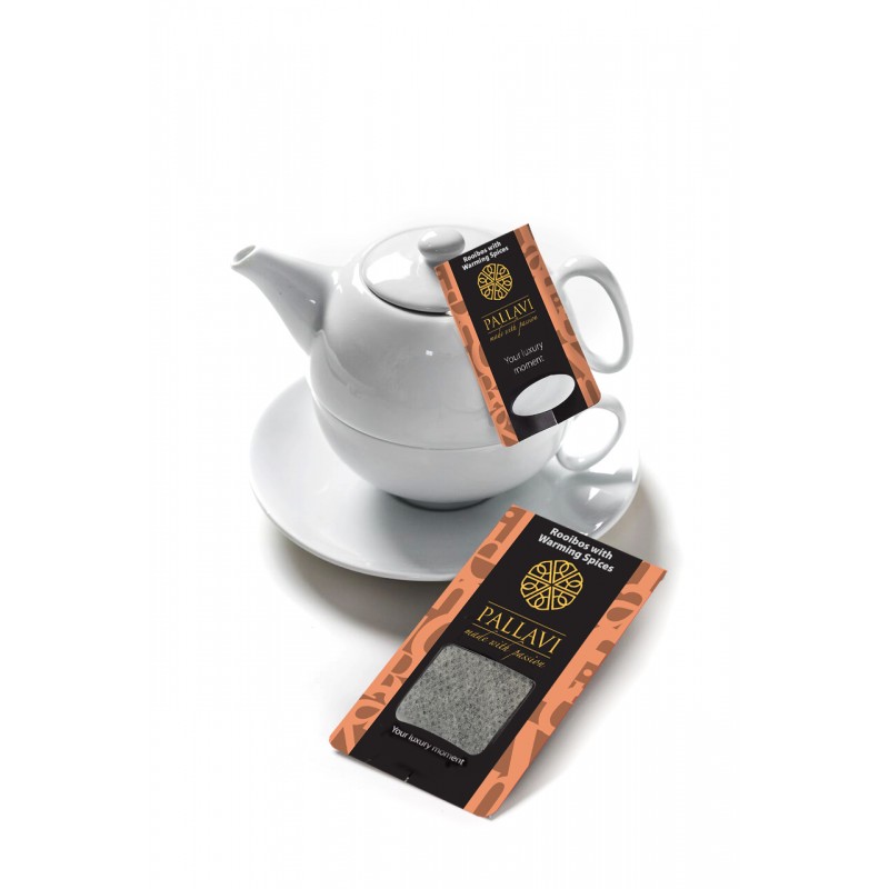 PALLAVI Rooibos Spice na dzbanek - herbata w podłużnych saszetkach - 25 torebek 4g
