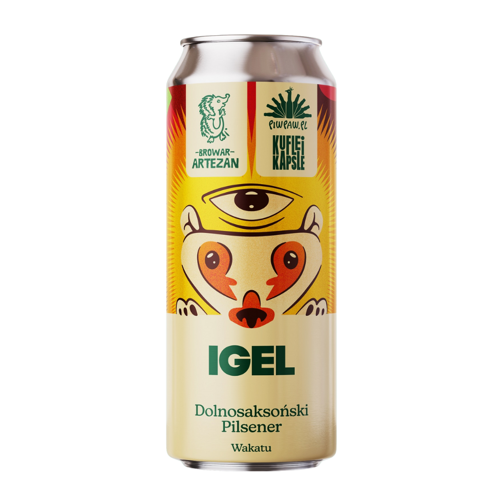 Piwo Artezan Igel Dolnosaksoński Pilsener Wakatu 4,9% 500 ml puszka