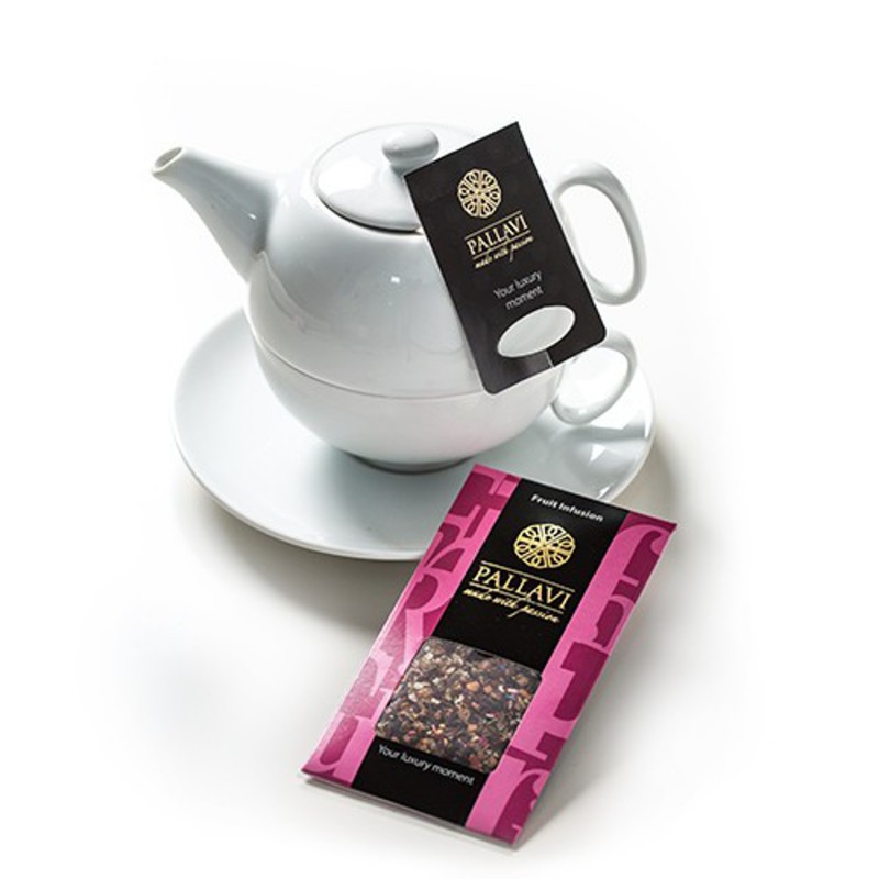 PALLAVI Fruit Infusion na dzbanek - herbatka owocowa w podłużnych saszetkach - 25 torebek 6g