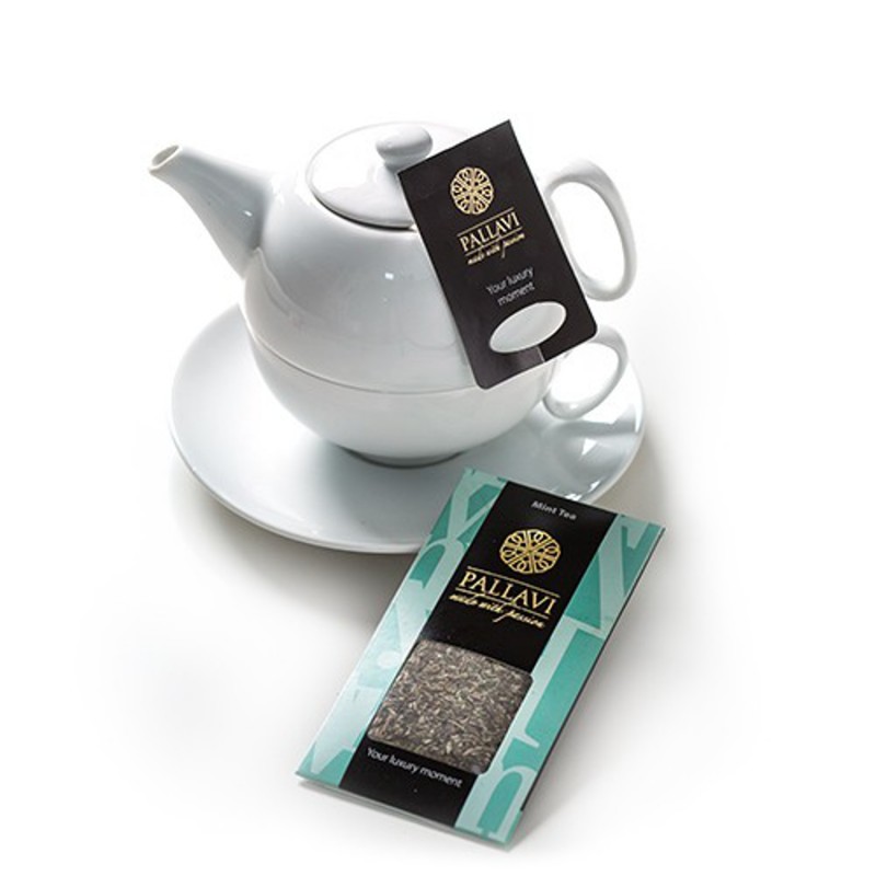 PALLAVI Mint na dzbanek - herbatka miętowa w podłużnych saszetkach - 20 torebek 3g