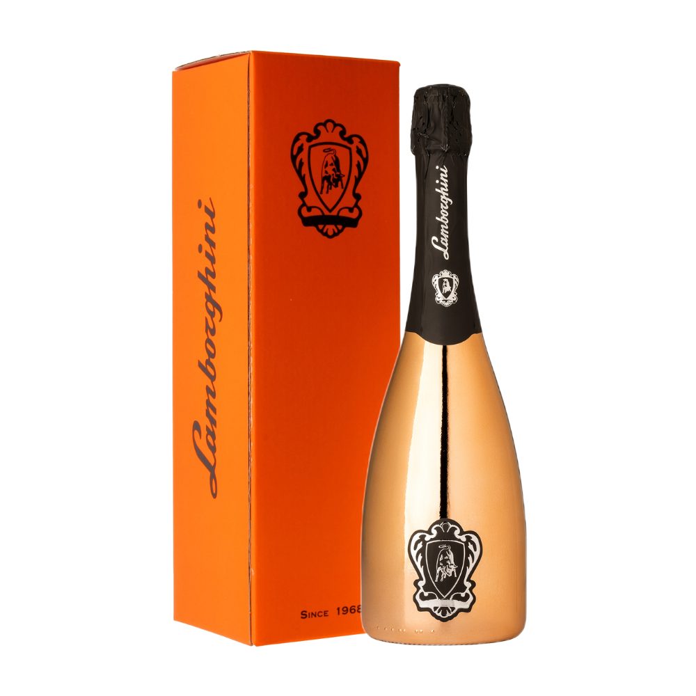 Wino musujące Lamborghini Extra Dry Vino Spumante Bronze 11% białe wytrawne 750 ml kartonik