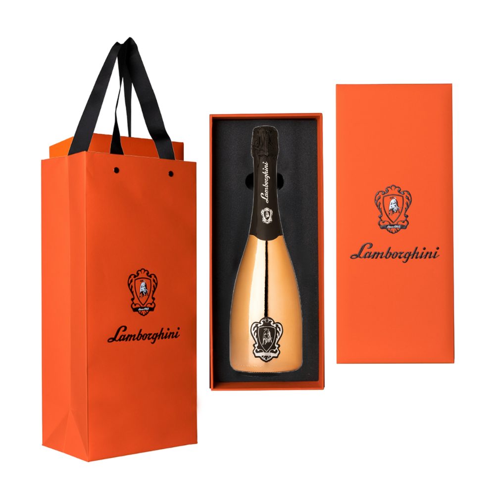 Wino musujące Lamborghini Extra Dry Vino Spumante Bronze 11% białe wytrawne 750 ml premium box