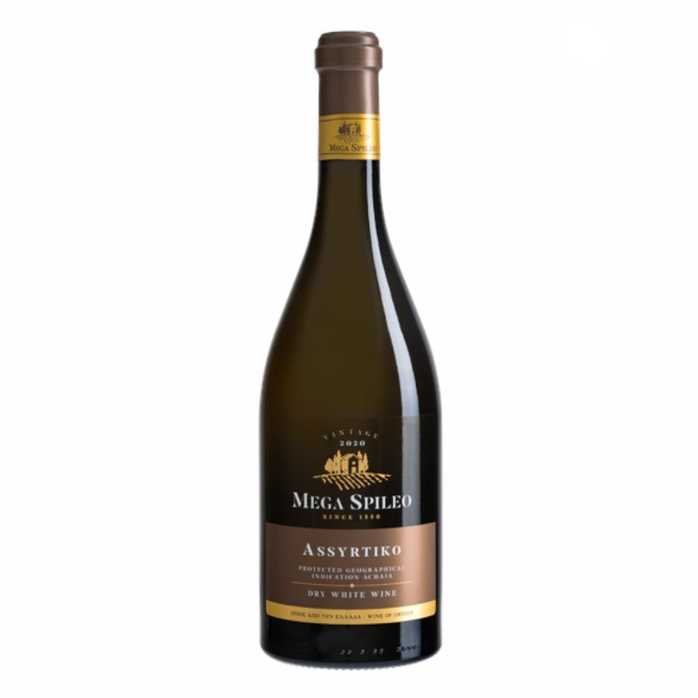 Wino Mega Spileo Asyrtiko białe wytrawne 750 ml