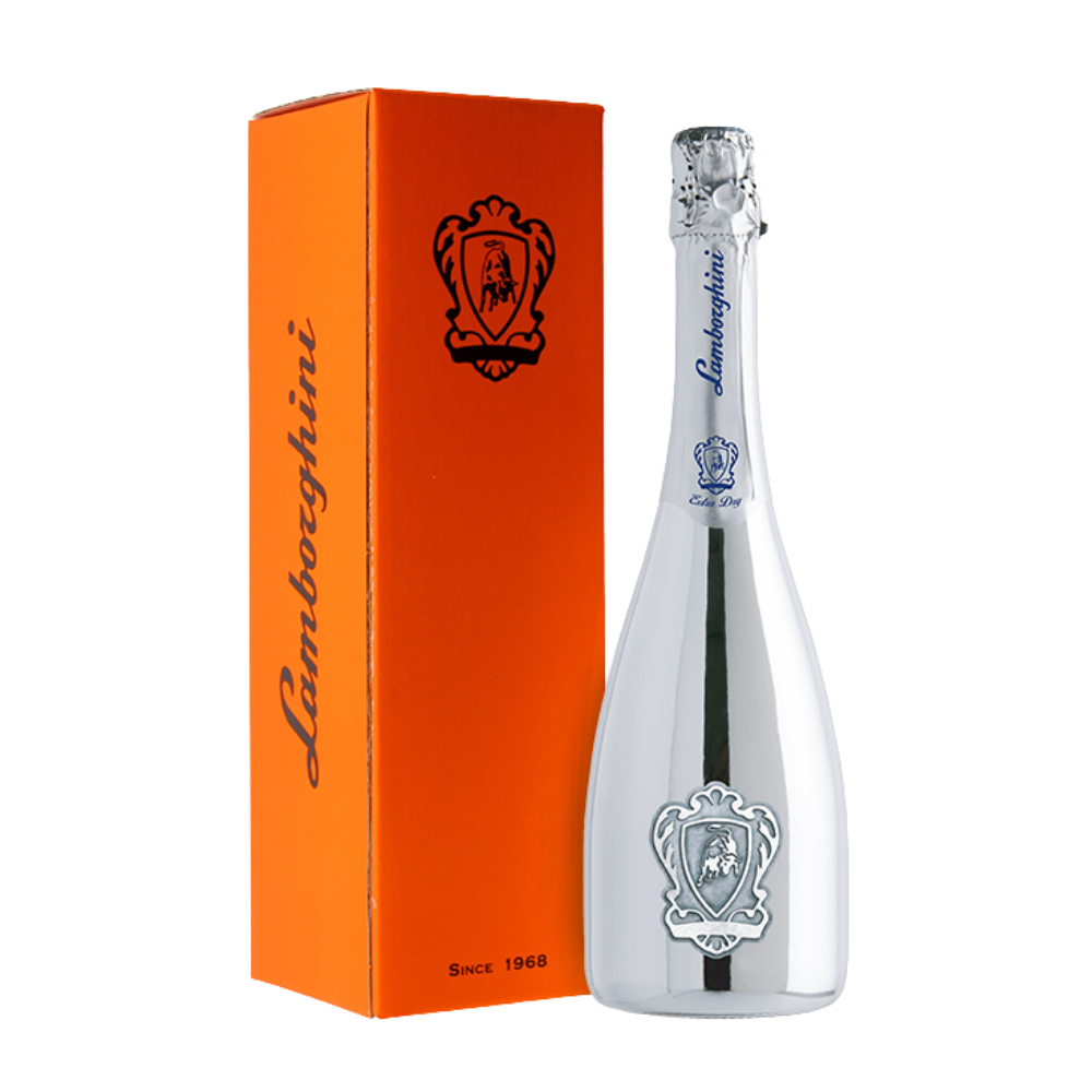 Wino Lamborghini Extra Dry Prosecco D.O.C. Treviso Silver 11% białe półwytrawne 750 ml kartonik