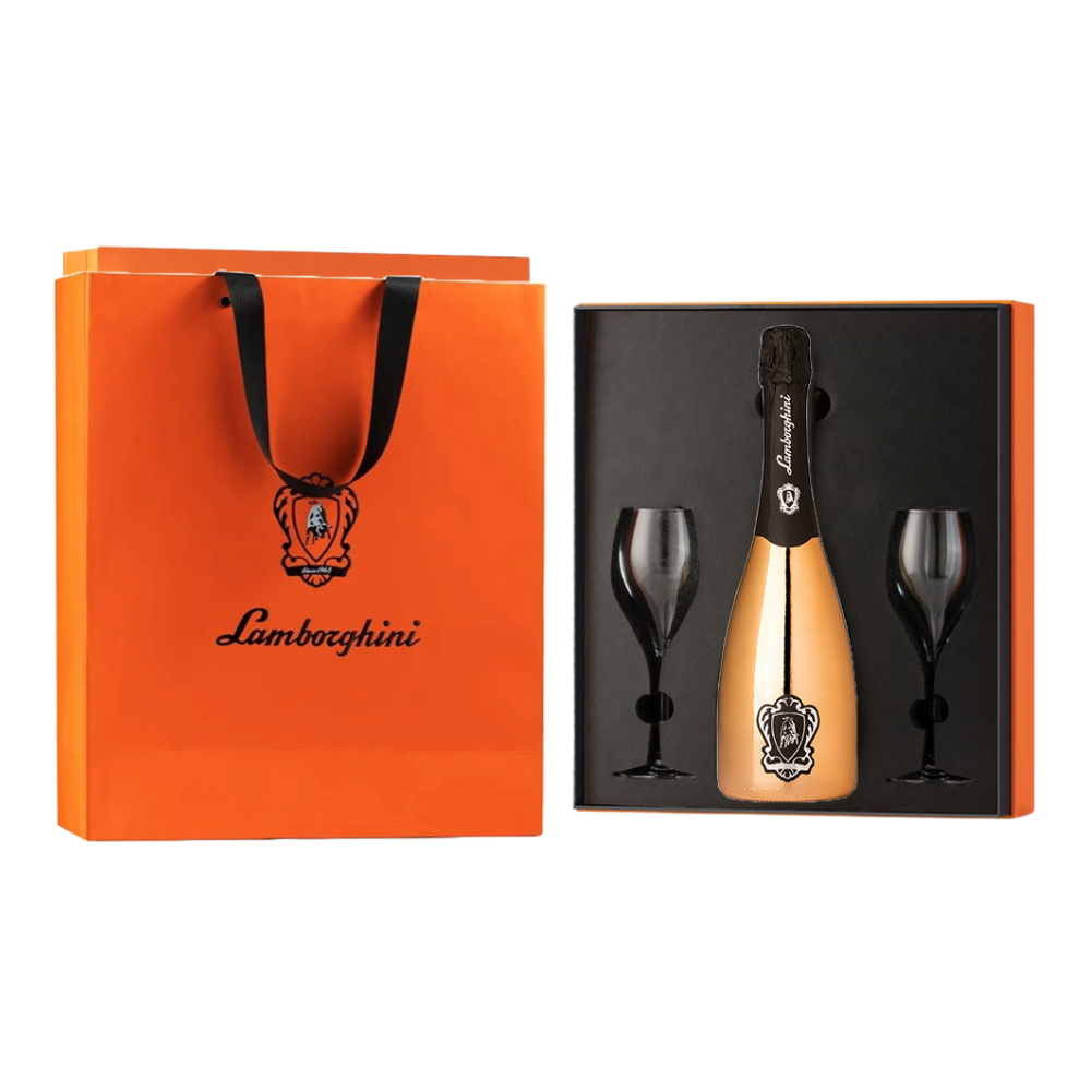 Wino musujące Lamborghini Extra Dry Prosecco D.O.C. Treviso Bronze11% białe wytrawne 750 ml gift box