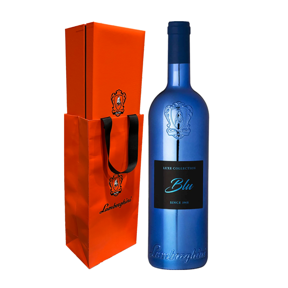 Wino Lamborghini Luxe Blu Rosso Umbria IGT 14,5% czerwone słodkie 750 ml kartonik