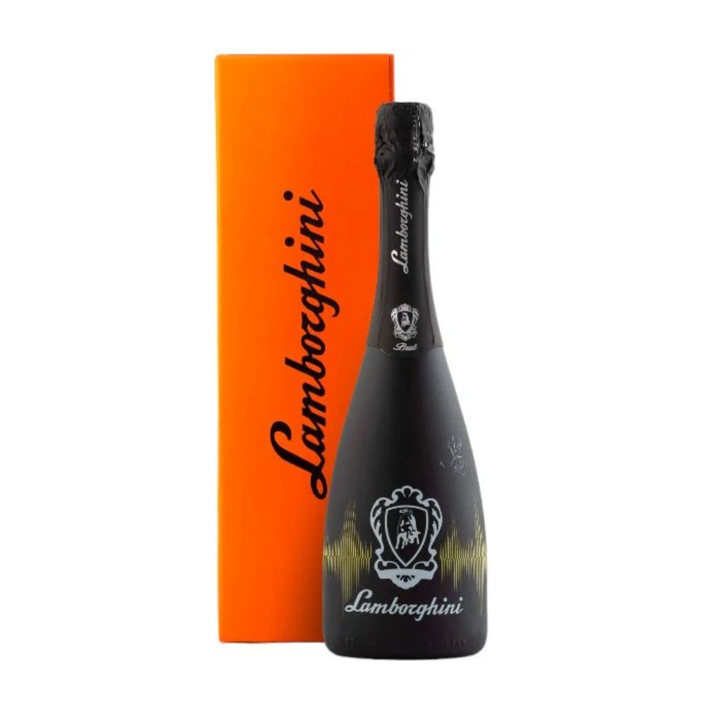 Wino musujące Lamborghini Brut Vino Spumante DJ 12% białe wytrawne 750 ml kartonik