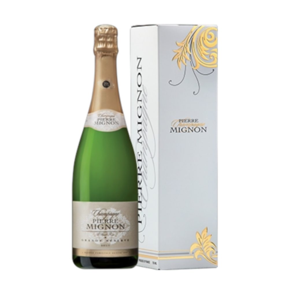 SzampanPierre Mignon Grande Reserve Brut 12% białe wytrawne 750 ml kartonik
