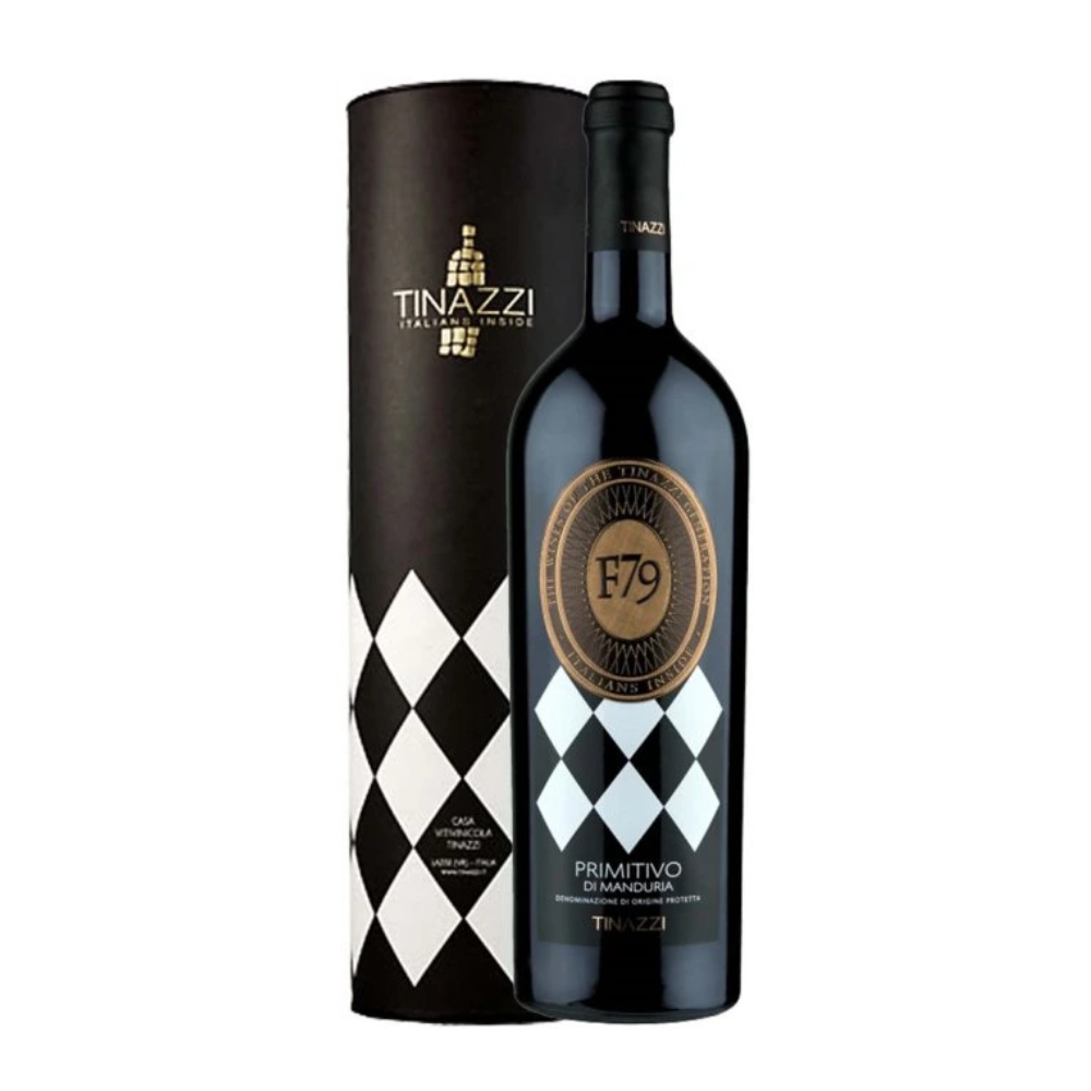 Wino Tinazzi F79 Primitivo di Manduria DOP 15% czerwone wytrawne 750 ml