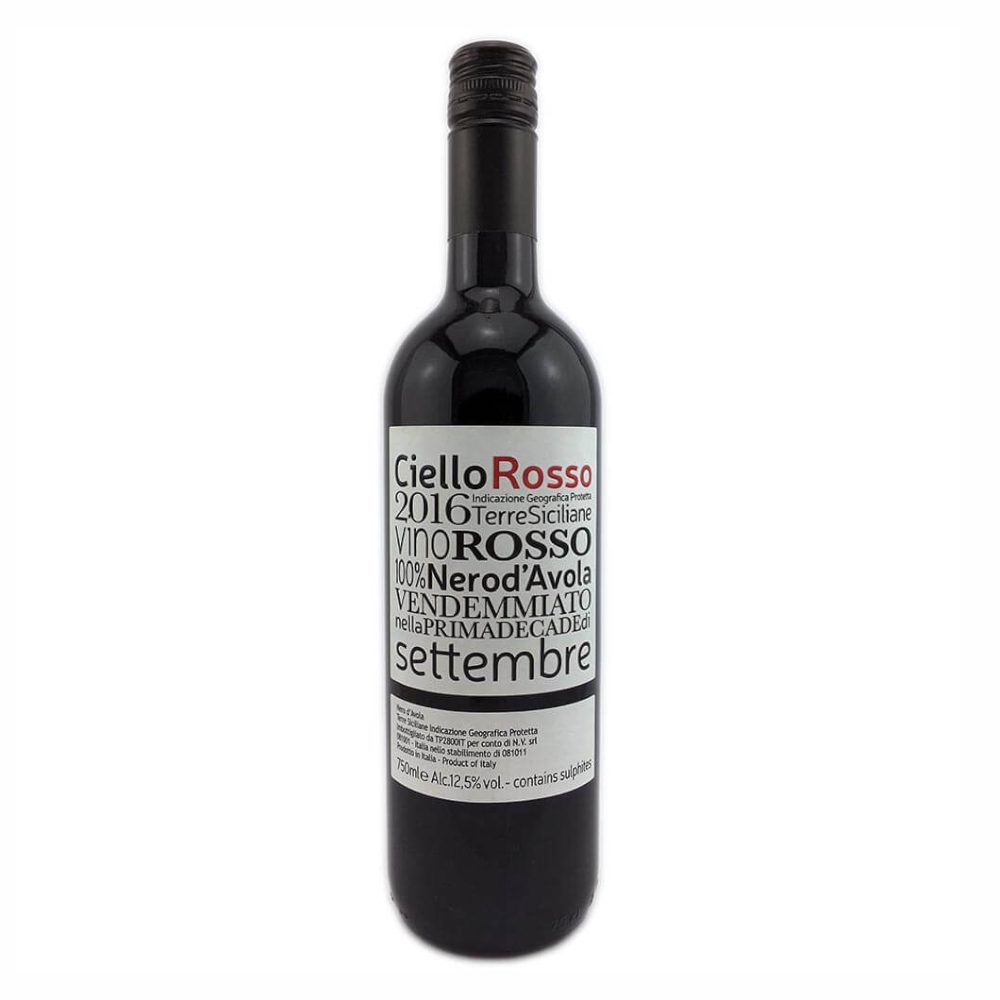Wino Normanno Ciello Rosso Nero d'Avola Sicilia DOP 12,5% czerwone wytrawne 750 ml
