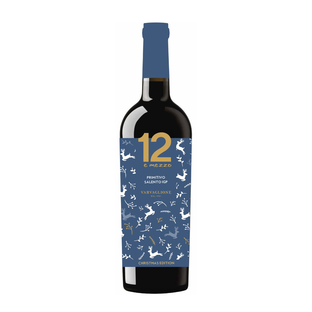 Wino 12 e Mezzo Xmas Primitivo del Salento 12,5% czerwone wytrawne 750 ml