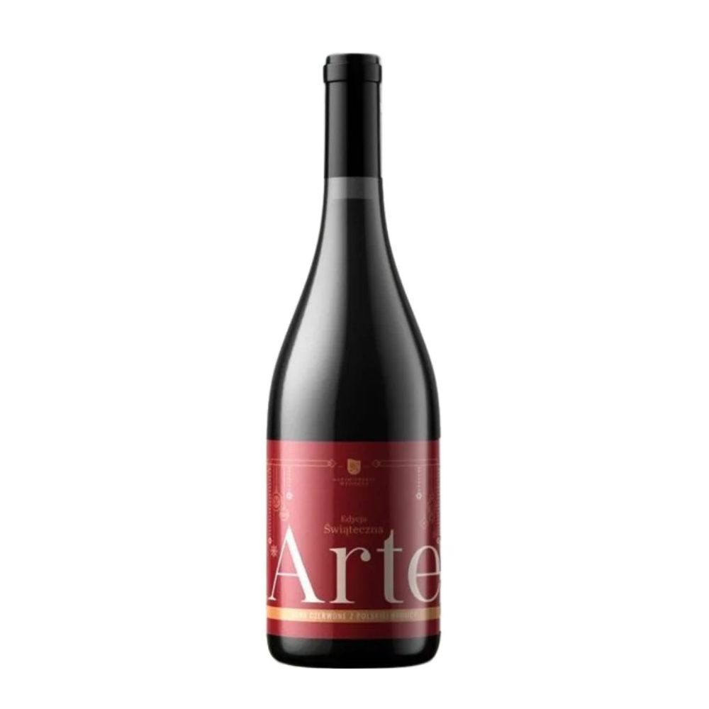 Wino Kazimierskie Wzgórza Arte Edycja świąteczna 12% czerwone wytrawne 750 ml