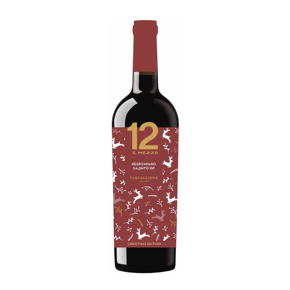 Wino 12 e Mezzo Xmas Negroamaro del Salento 12,5% czerwone wytrawne 750 ml