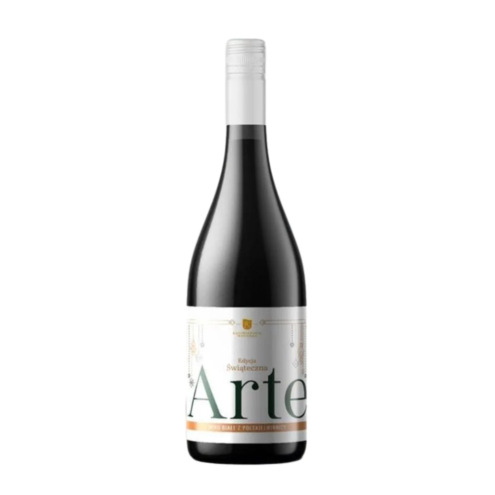 Wino Kazimierskie Wzgórza Arte Edycja świąteczna 12% białe półwytrawne 750 ml