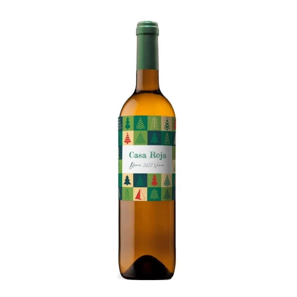 Wino Casa Roja Viura Christmas Trees 12% białe wytrawne 750 ml