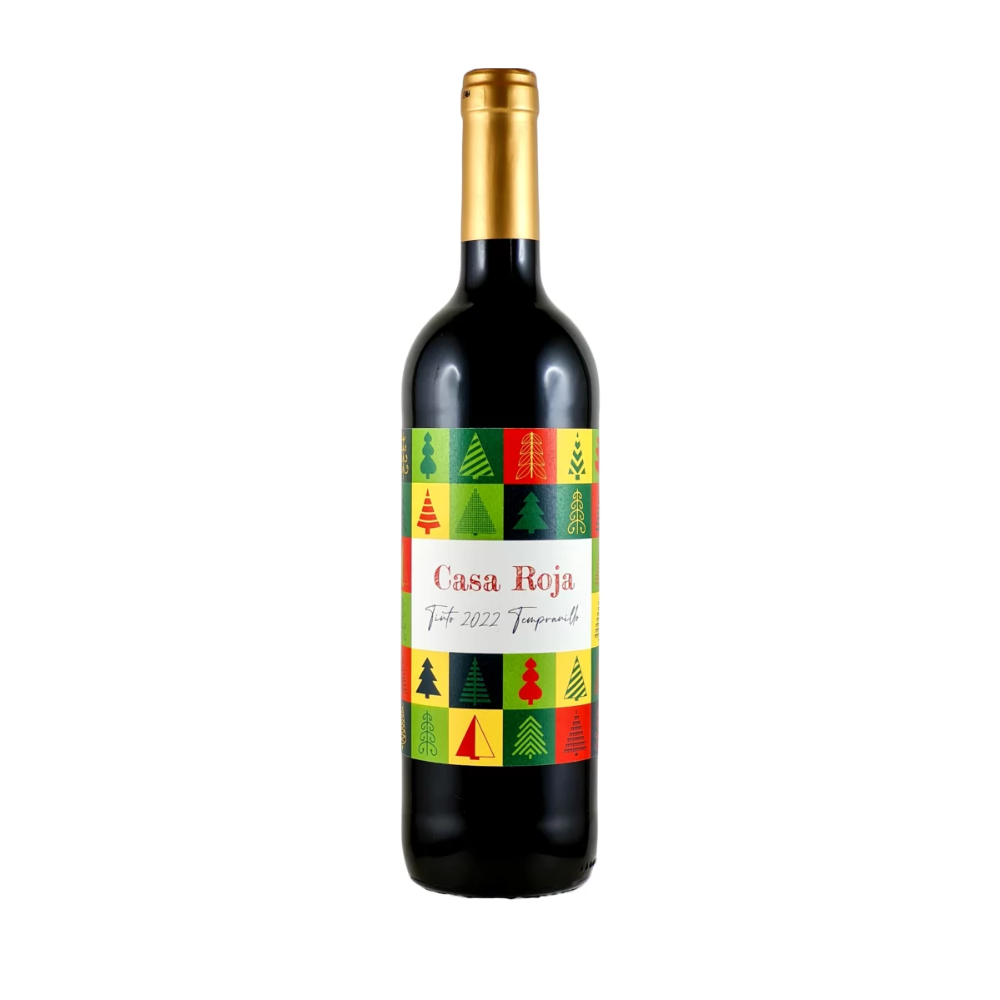 Wino Casa Roja Tempranillo Christmas Trees 13% czerwone wytrawne 750 ml