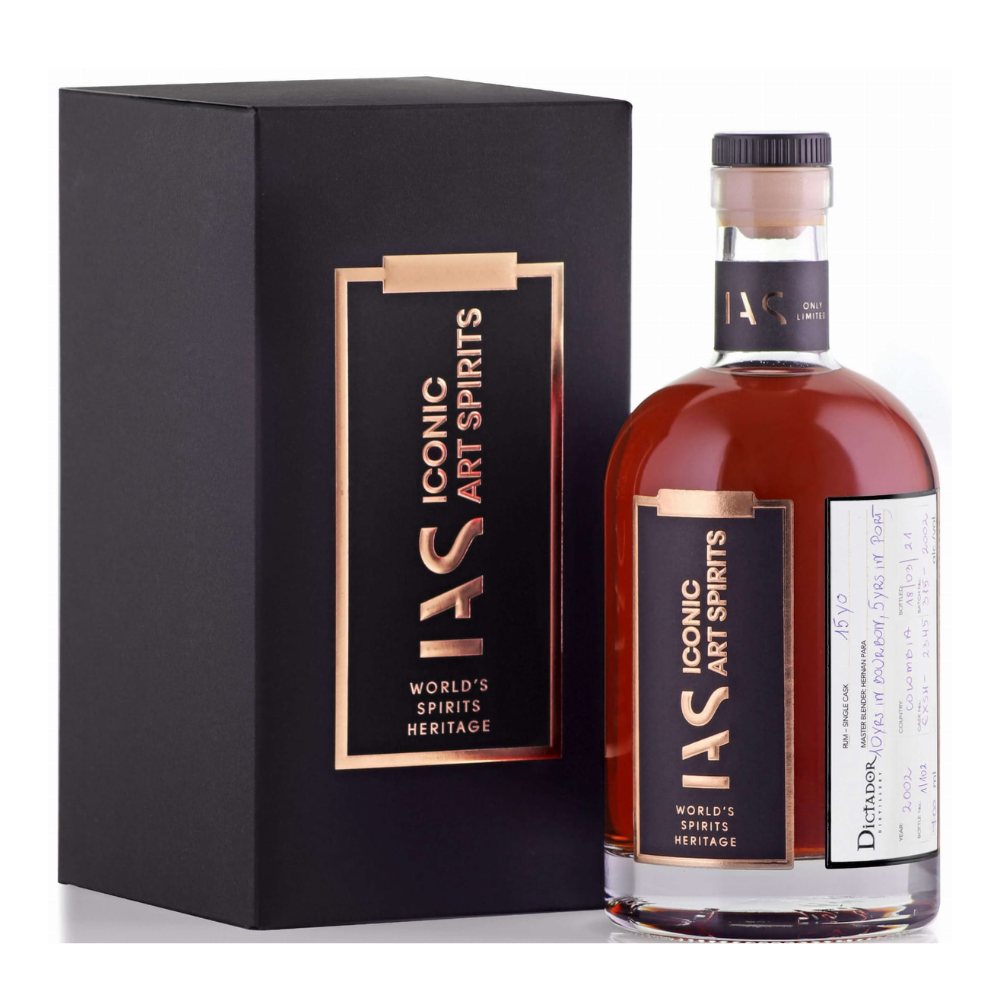 Rum Dictador Iconic Arts Spirit 15YO Cask Strength Burbon Sherry Porto 58% 700 ml kartonik