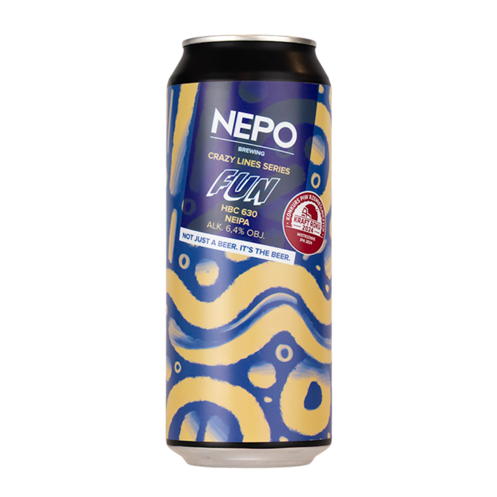 Piwo Nepomucen Crazy Lines Series Fun - HBC 630 NEIPA 500 ml puszka
