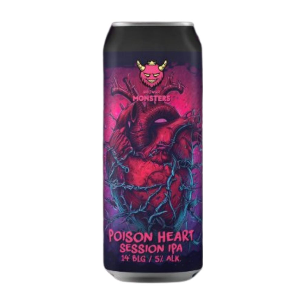Piwo Monsters Poison Heart Session IPA 5% 500 ml puszka