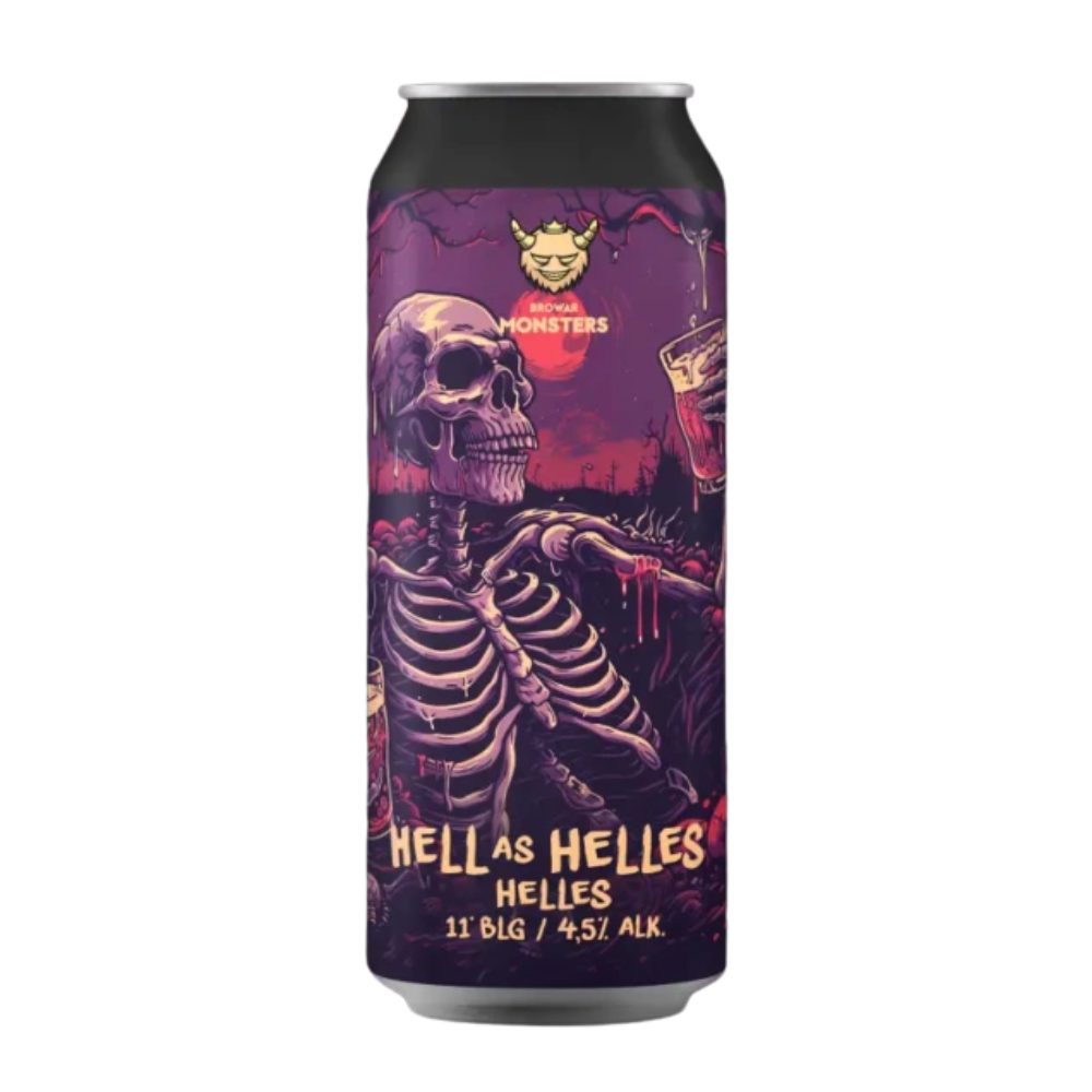Piwo Monsters Hell as Helles 4,5% 500 ml puszka