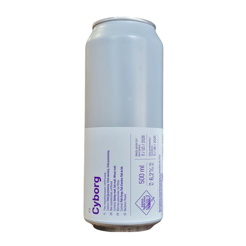 Piwo Ziemia Obiecana Cyborg IPA 6,2% 500 ml puszka