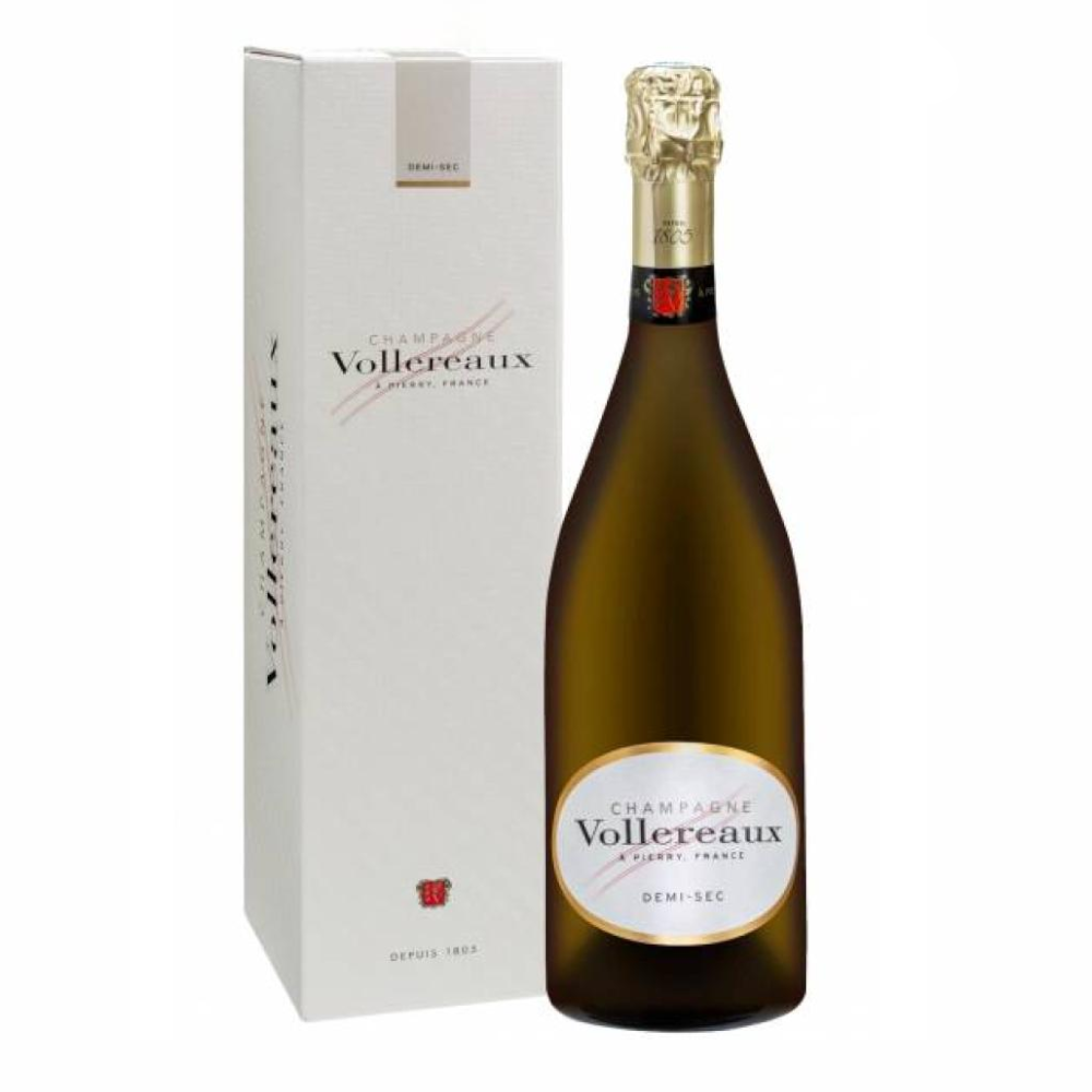 Szampan Vollereaux Demi Sec 12% białe półwytrawne 750 ml kartonik