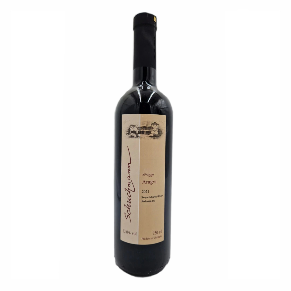 Wino Schuchmann Aragvi 12,5% czerwone półwytrawne 750 ml
