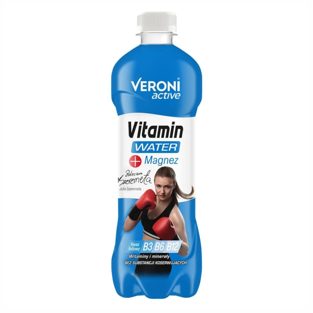 Veroni Active Vitamin Water Napój niegazowany o smaku limonki cytryny i pomarańczy 555 ml