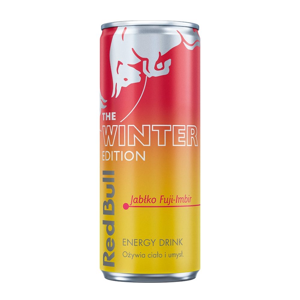 Energetyk Red Bull WinterEdition Jabłko Fuji-Imbir 24 x 250 ml puszka