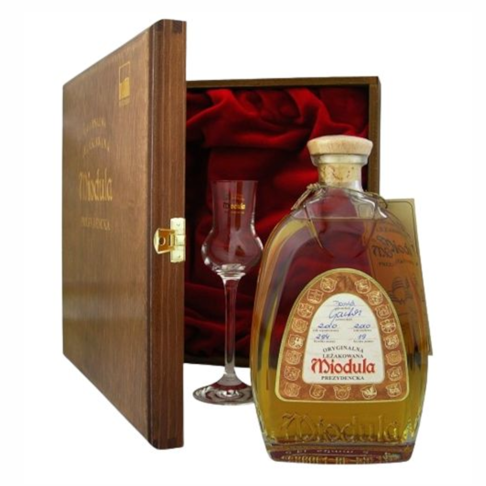 Wódka Miodula Prezydencka + kieliszek 40% 500 ml skrzynka