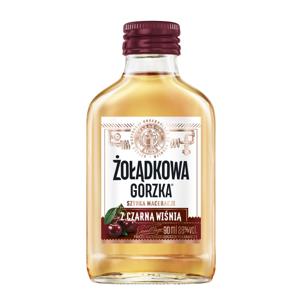 Żołądkowa Gorzka z Czarną Wiśnią 28% 90 ml