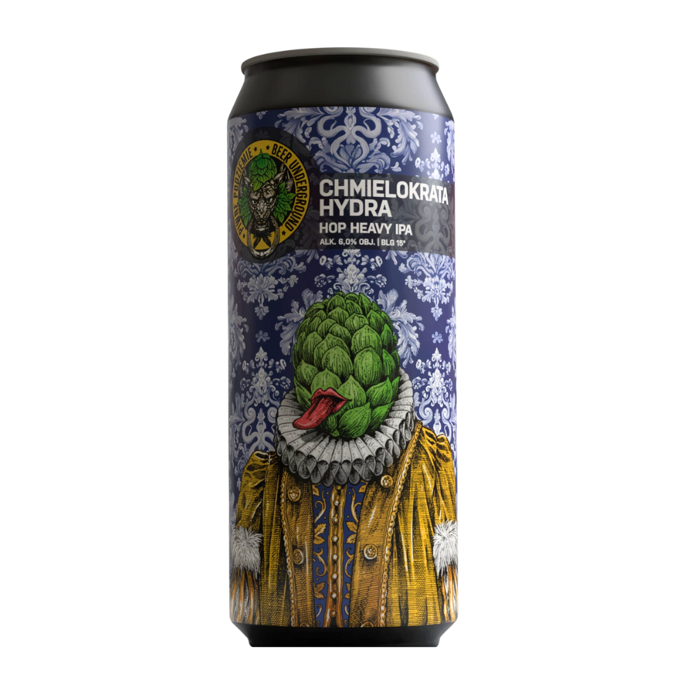 Piwo Piwne Podziemie Chmielokrata Hydra Hop Heavy IPA 8% 500 ml Puszka