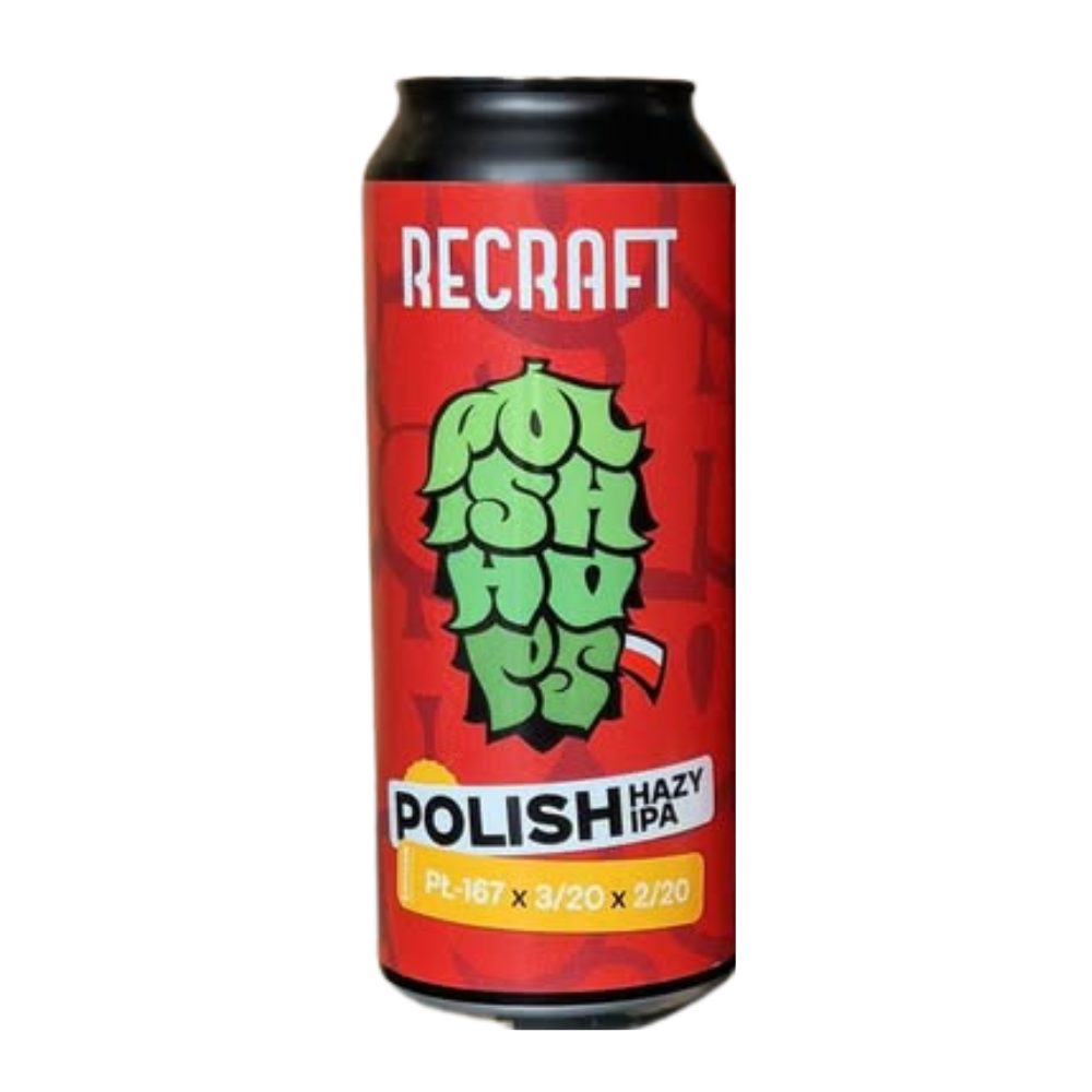 Piwo Recraft Polish Hazy IPA PŁ-167 & 3/20 & 2/20 5,5% 500 ml puszka