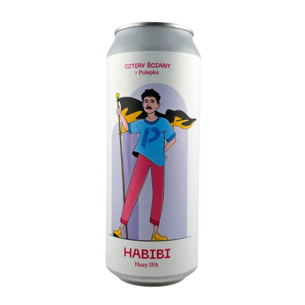 Piwo Browar Cztery Ściany Habibi Hazy IPA 5,3% 500 ml puszka