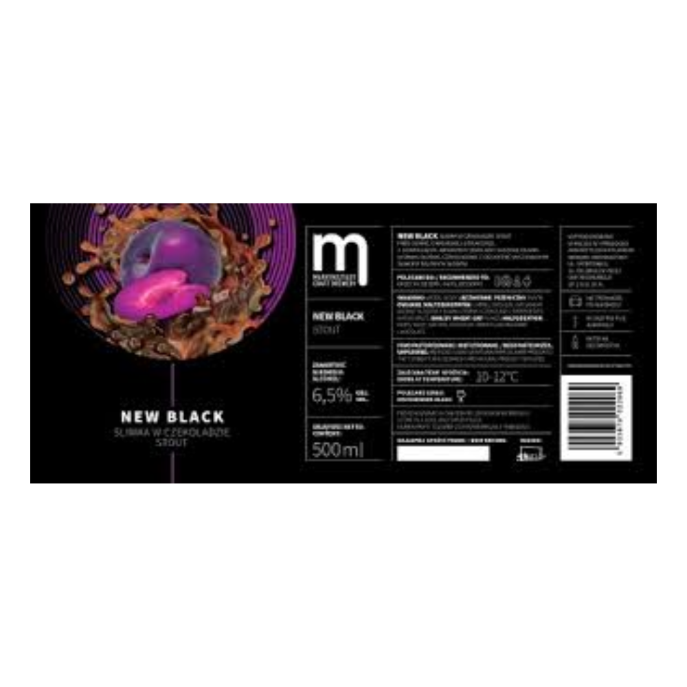 Piwo Maryensztadt New Black Oat Stout Śliwka w Czekoladzie 6,5% 30 l keg