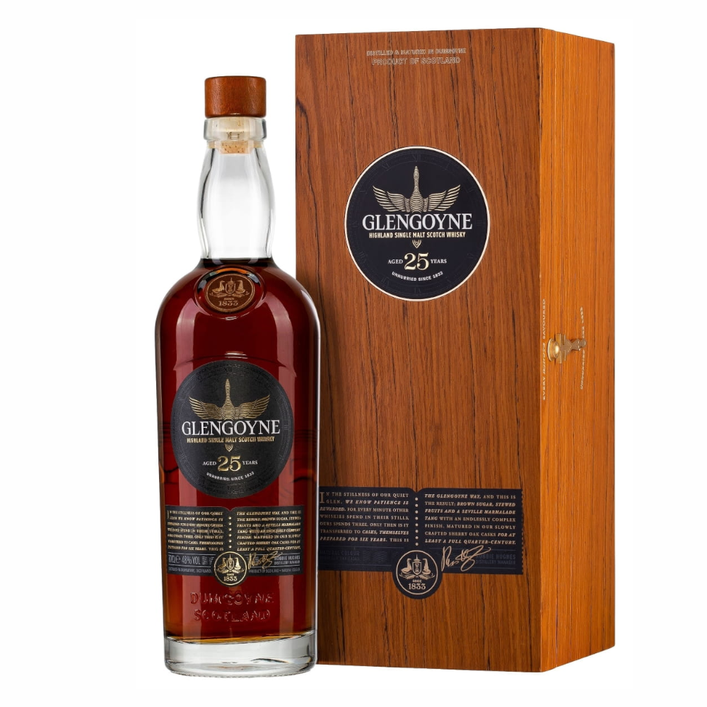 Whisky Glengoyne 25YO 48% 700 ml skrzynka