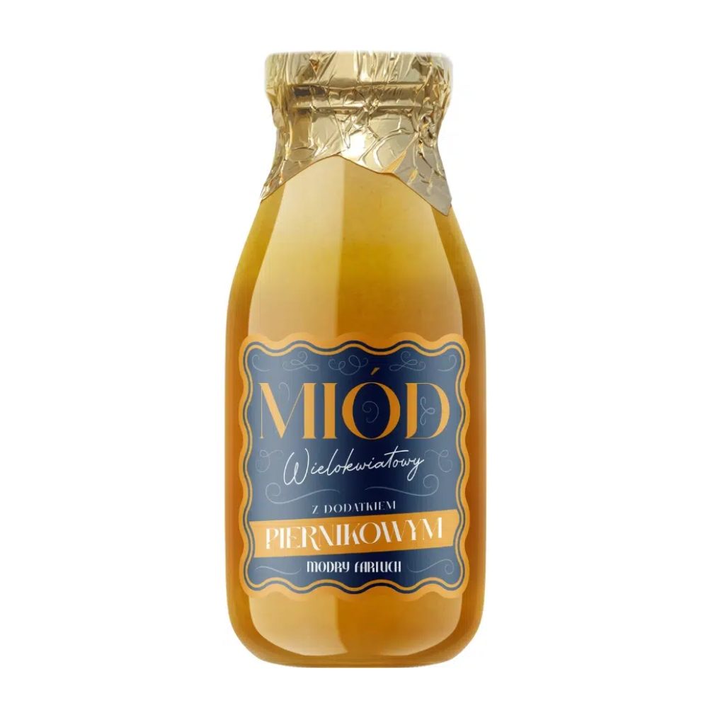 Miód Modry Fartuch Piernikowy Kremowany 350 g